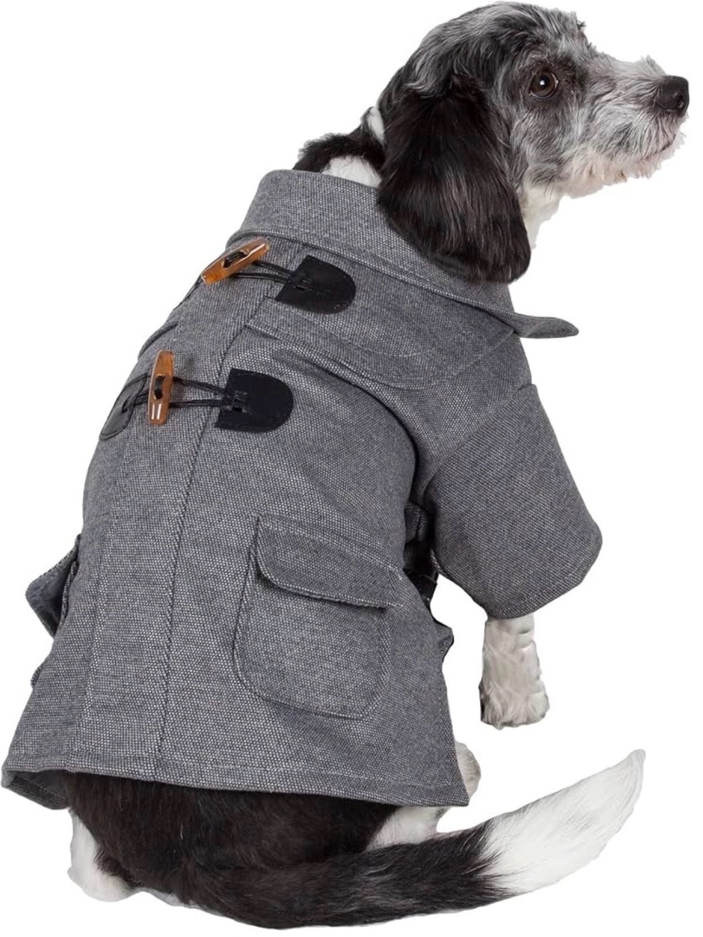 Gray Dog Military Coat